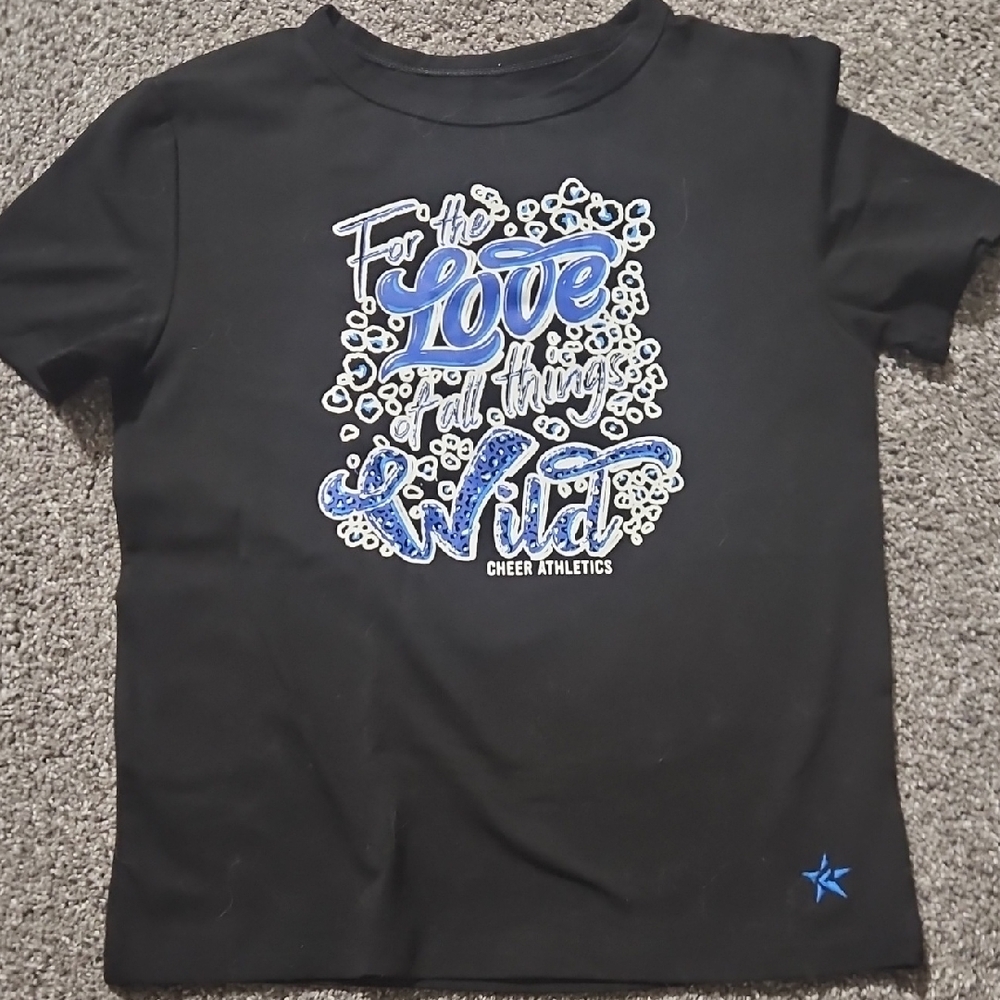 Black and Blue Graphic Short Sleeve Tee